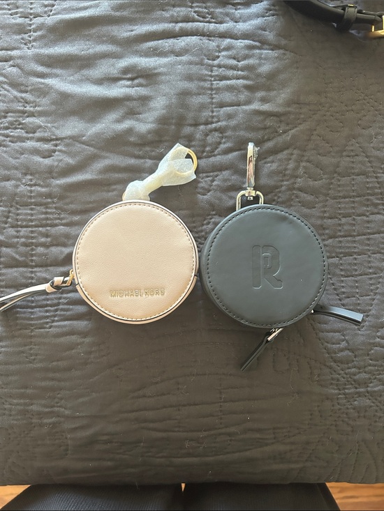 Paco Rabanne Handbags - Michael Kors Rose Gold Coin Pouch and Rabbane Black Round Key Pouch Duo